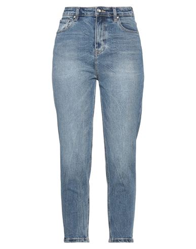 Take-two Woman Jeans Blue Size 27 Cotton, Polyester, Viscose, Elastane