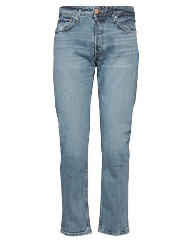 Shop Jack & Jones Man Jeans Blue Size 33w-32l Cotton, Lyocell, Organic Cotton, Elastane