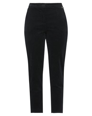 SOUVENIR SOUVENIR WOMAN PANTS BLACK SIZE L COTTON, ELASTANE