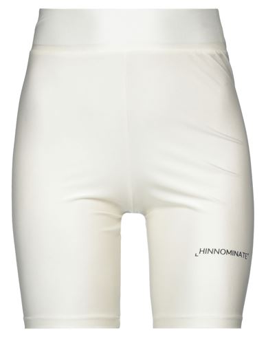 Hinnominate Woman Shorts & Bermuda Shorts Ivory Size Xxs Polyamide, Elastane In White