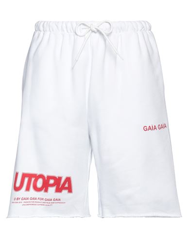 Gaïa Gaïa Woman Shorts & Bermuda Shorts White Size L Cotton