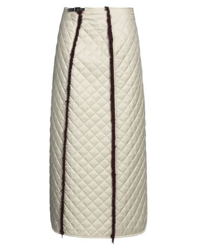 Durazzi Woman Mini Skirt Cream Size 4 Polyamide, Lambskin, Mohair Wool, Cotton In White