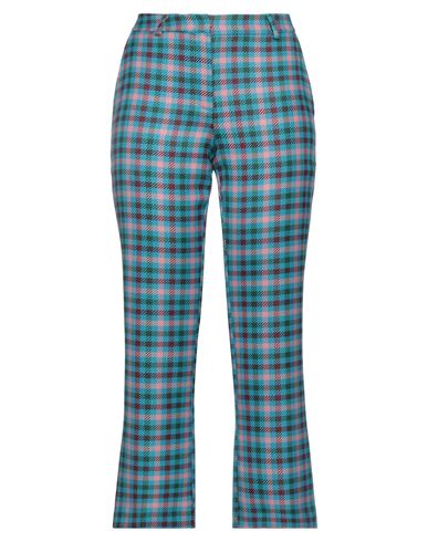 Semicouture Woman Pants Azure Size 4 Polyester, Viscose In Blue
