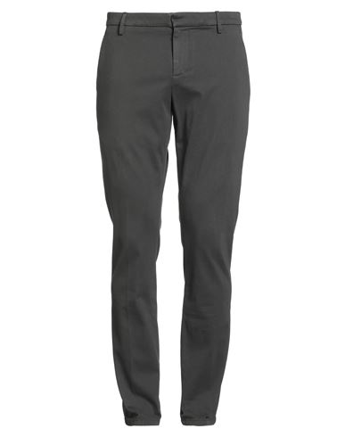 Dondup Man Pants Lead Size 40 Cotton, Polyester, Elastane In Gray