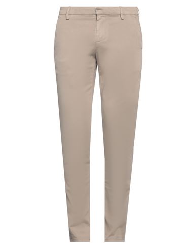 Dondup Man Pants Khaki Size 33 Cotton, Polyester, Elastane In Beige