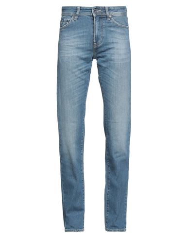 Gas Man Jeans Blue Size 30w-34l Cotton, Elastane