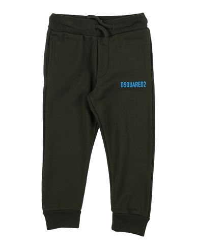 Dsquared2 Babies'  Toddler Boy Pants Military Green Size 6 Cotton In Black