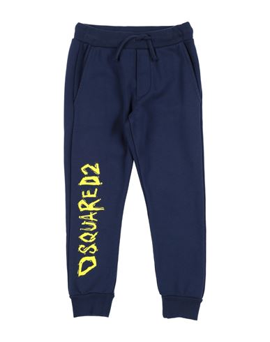 Shop Dsquared2 Toddler Girl Pants Navy Blue Size 6 Cotton