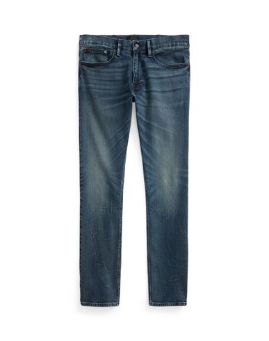 Shop Polo Ralph Lauren Sullivan Slim Performance Stretch Jean Man Jeans Blue Size 33w-34l Cotton, Elastom