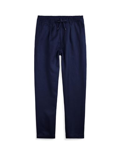 Polo Ralph Lauren Polo Prepster Tailored Slim Fit Pant Man Pants Navy Blue Size S Linen, Lyocell, Co