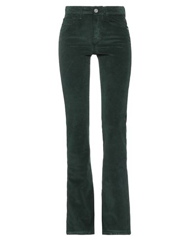 Frame Woman Pants Dark Green Size 32 Cotton, Rayon, Elasterell-p, Elastane