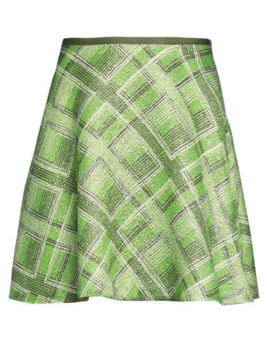 Siyu Woman Mini Skirt Light Green Size 4 Wool, Lurex, Silk, Polyamide, Cotton