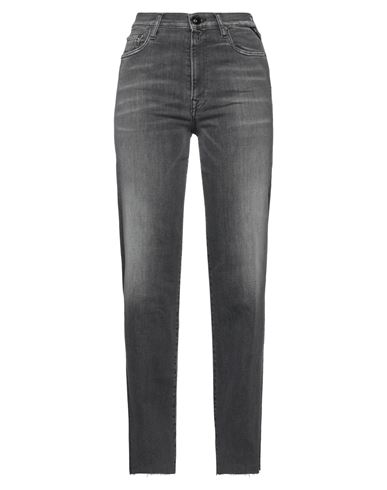 Replay Woman Jeans Grey Size 26w-30l Cotton, Elastane