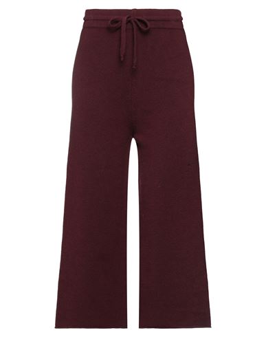 Pdr Phisique Du Role Woman Cropped Pants Deep Purple Size 1 Merino Wool, Polyamide, Cashmere, Elasta
