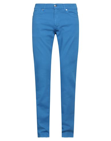 Harmont & Blaine Man Pants Bright Blue Size 32 Cotton, Elastane