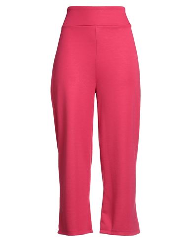 Le Streghe Woman Pants Fuchsia Size L Polyester, Viscose, Elastane In Pink