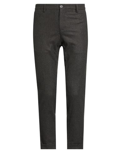 At.p.co At. P.co Man Pants Dark Brown Size 42 Virgin Wool, Polyester, Elastane In Gray