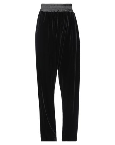 Hopper Woman Pants Black Size 8 Polyester, Elastane