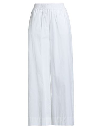 True Nyc Woman Pants White Size S Cotton, Elastane