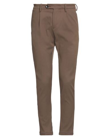 Yan Simmon Man Pants Brown Size 30 Cotton, Nylon, Elastane