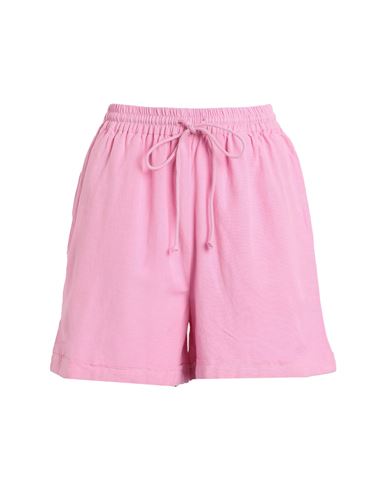 Vila Woman Shorts & Bermuda Shorts Pink Size 8 Viscose, Cotton, Linen