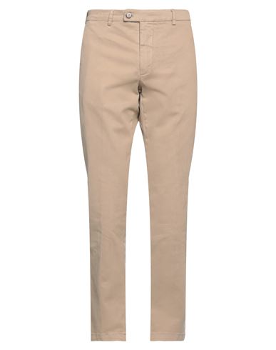 Cruna Man Pants Light Brown Size 34 Cotton, Elastane In Beige