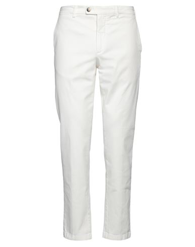 Cruna Man Pants Ivory Size 32 Cotton, Elastane In White