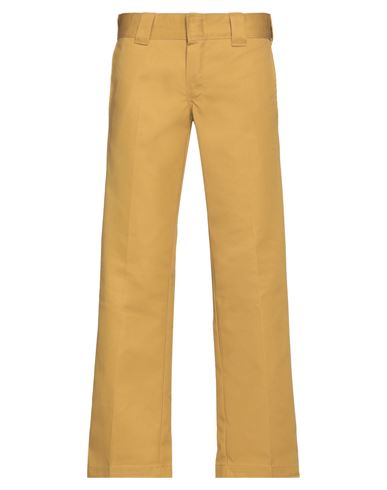 Dickies Man Pants Ocher Size 34w-32l Polyester, Cotton In Yellow