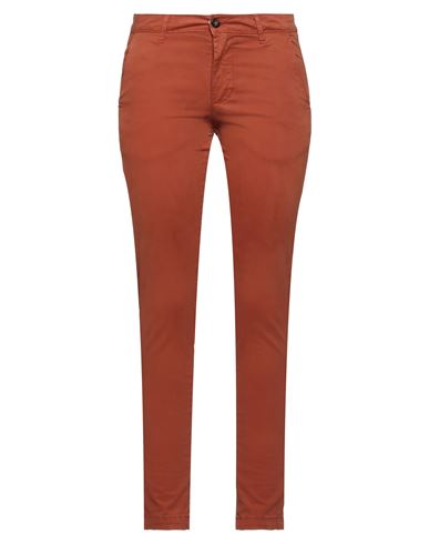 Squad² Woman Pants Rust Size 6 Cotton, Elastane In Red