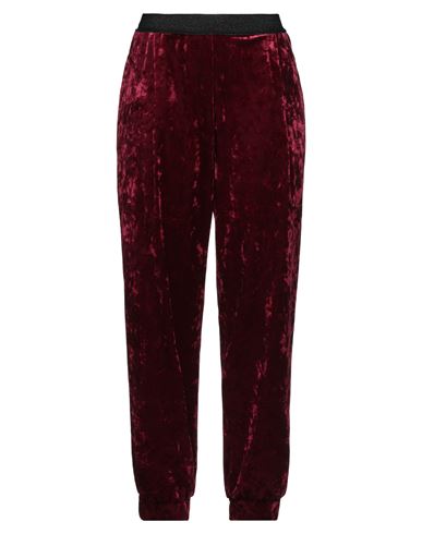 Frase Francesca Severi Woman Pants Garnet Size 8 Polyester, Elastane In Red