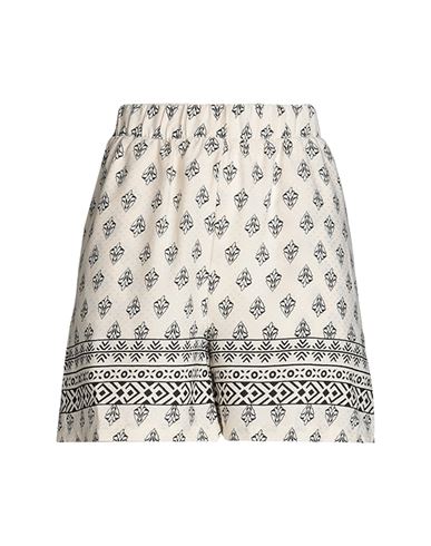 Vila Woman Shorts & Bermuda Shorts Ivory Size 8 Polyester In White
