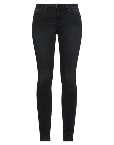 Love Moschino Woman Denim Pants Black Size 28 Cotton, Polyester, Elastane