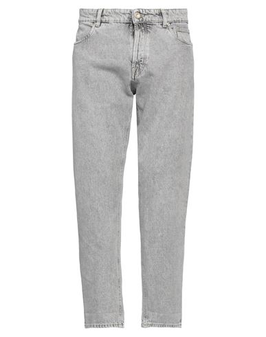 Siviglia Man Denim Pants Grey Size 35 Cotton In Grey