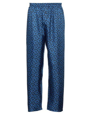 Versace Man Pants Light Blue Size 40 Silk