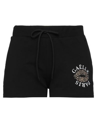 Gaelle Paris Gaëlle Paris Woman Shorts & Bermuda Shorts Black Size 3 Cotton