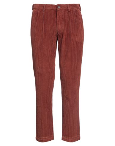 Devore Incipit Man Pants Rust Size 36 Cotton In Red