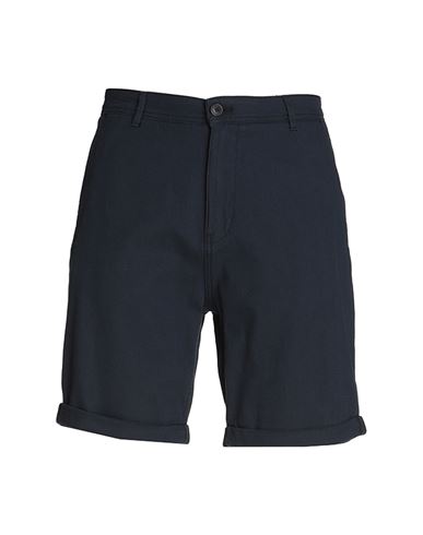 Selected Homme Man Shorts & Bermuda Shorts Navy Blue Size M Organic Cotton, Cotton, Elastane