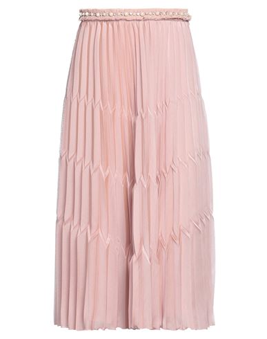 Shop Elisabetta Franchi Woman Midi Skirt Blush Size 8 Polyester In Pink