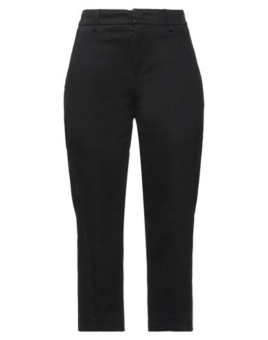 Dondup Woman Pants Black Size 6 Cotton, Lyocell, Elastane In Black