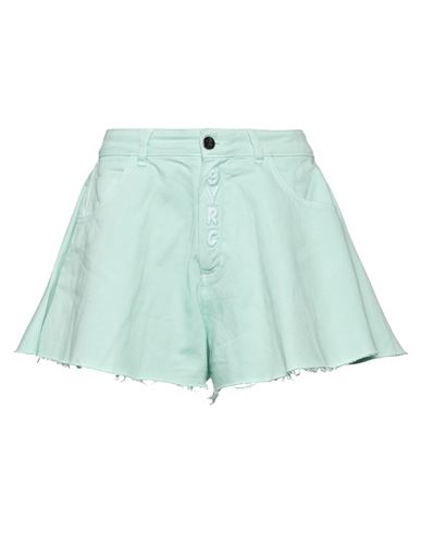 Gavroche Paris Woman Denim Shorts Light Green Size M Cotton