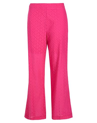 8 By Yoox San Gallo Cotton Pants Woman Pants Fuchsia Size 12 Cotton In Pink