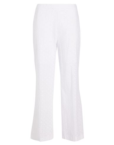 8 By Yoox San Gallo Cotton Pants Woman Pants White Size 12 Cotton