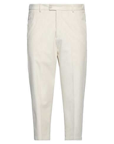 Alessandro Dell'acqua Man Pants Cream Size 32 Cotton, Elastane In White