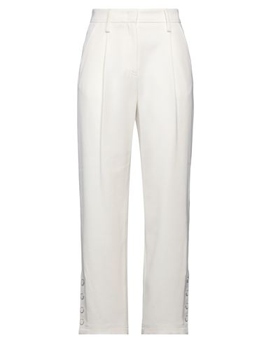 Giorgio Armani Woman Pants Ivory Size 8 Virgin Wool In White