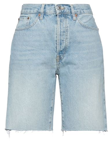 Shop Re/done Woman Denim Shorts Blue Size 29 Organic Cotton