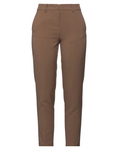 Odi Et Amo Woman Pants Brown Size 6 Polyester, Viscose, Elastane