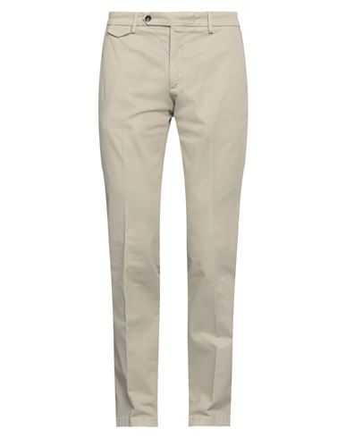 Paoloni Man Pants Beige Size 44 Cotton, Elastane