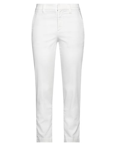 Brunello Cucinelli Woman Pants White Size 0 Cotton, Lyocell, Elastane, Brass