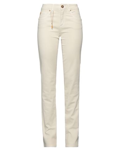 Marani Jeans Woman Pants Cream Size 10 Cotton, Elastane In Beige