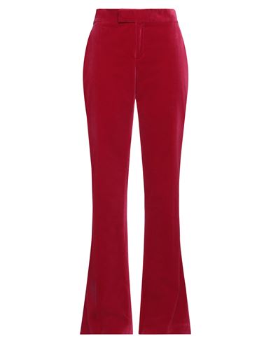 Shop Tom Ford Woman Pants Garnet Size 6 Cotton In Red